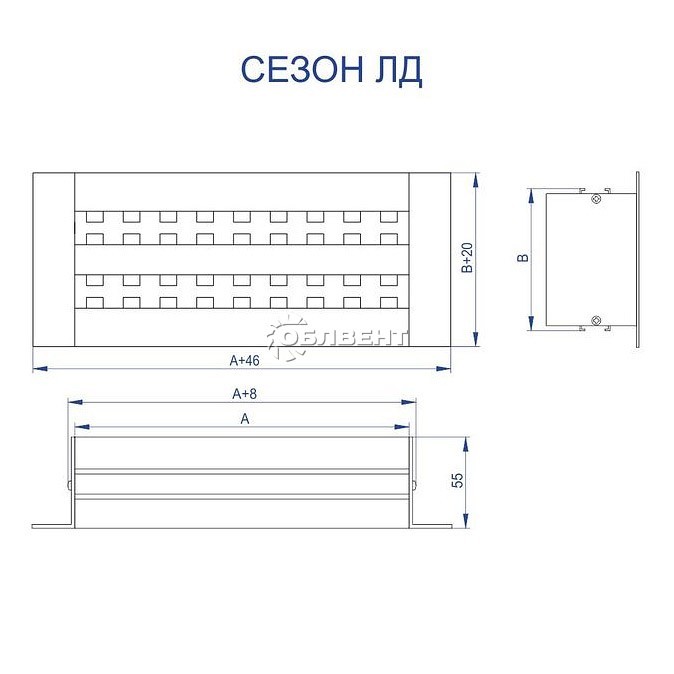 Решётка щелевая ЛД